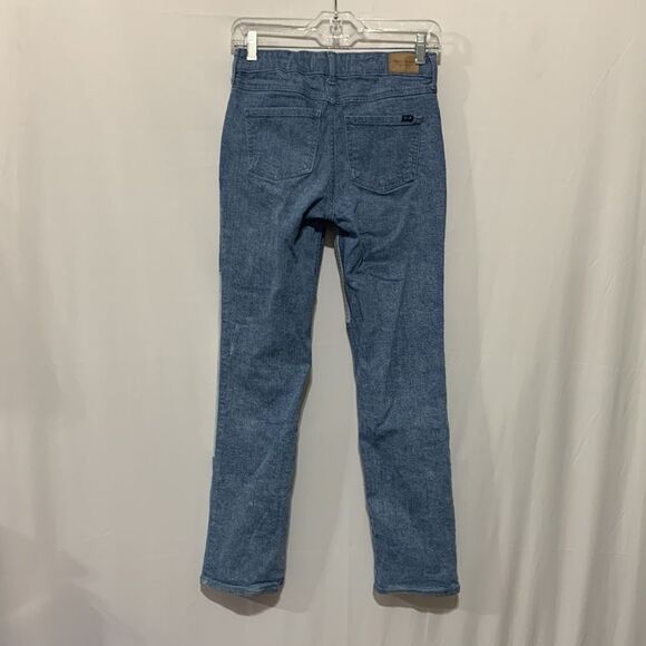 🍁SALE $10🍁 ABERCROMBIE Kids High Rise Straight Colorblock Jeans Girls sz 15/16 - Picture 2 of 14